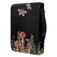 thumbnail image 3 of Xoenoiee Star Night Butterfly Mushroom Pattern Faux Leather Bible Cover for Men Women, Christian Zipper Bible Case with Handle Carrying Book Cover Study Bible Tote Bag, M, 3 of 7