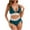 New/Green, variant on Otvok Womens Bikini High Waisted Split Color Suit With Drawstring Summer Swimsuit