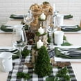 thumbnail image 3 of BalsaCircle 14" x 108" Gingham Checkered Table Runner Party Linens Black, 3 of 4