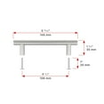 thumbnail image 6 of Richelieu Bp205108 4-1/4" Center To Center Bar Cabinet Pull, 6 of 7