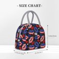 thumbnail image 2 of Disketp American With Lips Bolsa Térmica para Almuerzo, Lonchera con Abertura Amplia y Gran Capacidad, Organizador Reutilizable para Mujeres, Hombres y Adultos, 2 of 6