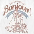 thumbnail image 2 of Women's Aristocats Retro Picture Purr-fect Graphic Tee White X Large, 2 of 4
