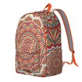 thumbnail image 2 of Casual Boho Mandala Floral Backpack for Women & Men, Large Laptop Bookbag for School College, Lightweight Durable for Commuting Work Travel Gift, 2 of 5