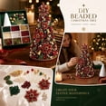 thumbnail image 7 of DIY Beaded Christmas Tree Kit - 3D Crystal Beaded Xmas Tree Craft Set with Colorful Beads, Ornaments & Angel Topper - Tabletop Holiday Home Decor, Christmas Gift, 7 of 7