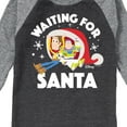 thumbnail image 3 of Toy Story - Waiting For Santa - Toddler And Youth Raglan Graphic T-Shirt, 3 of 6