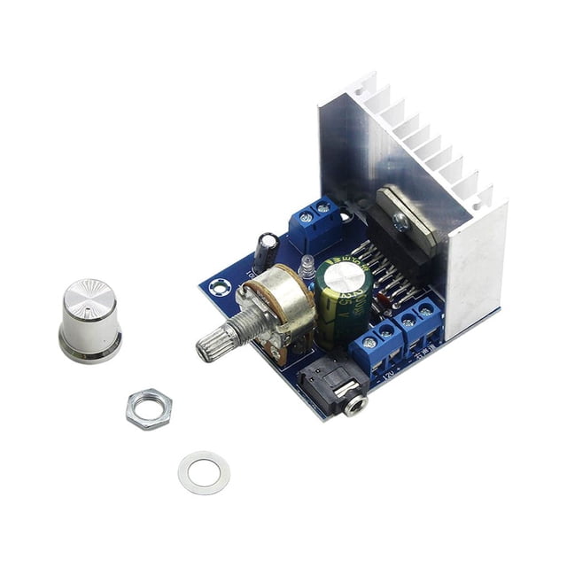 Methold Reemplazo de la placa del amplificador de potencia de sonido estéreo 15 DC 9-15V Módulo de amplificador ajustable Equipo de audio Electrónica miscelánea