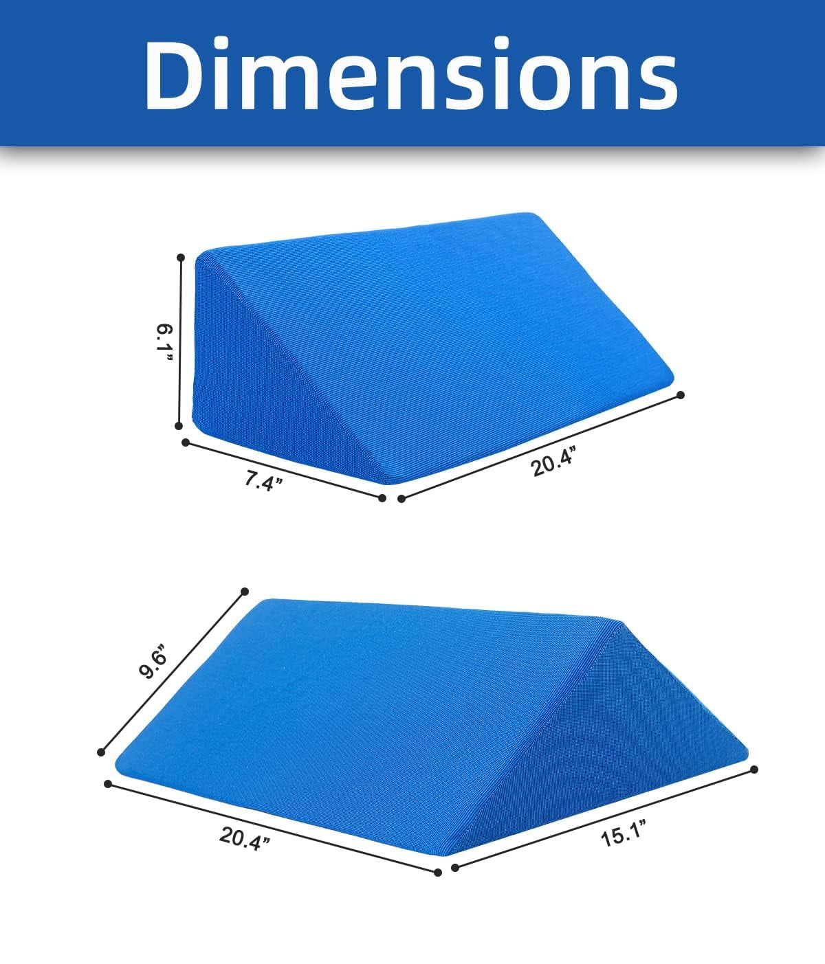 Positioning Wedge Pillow For Side Sleeping (3 In 1)  40 Degree Triangle Bed Wedges & Body Positioners Preventing After Knees Elevated