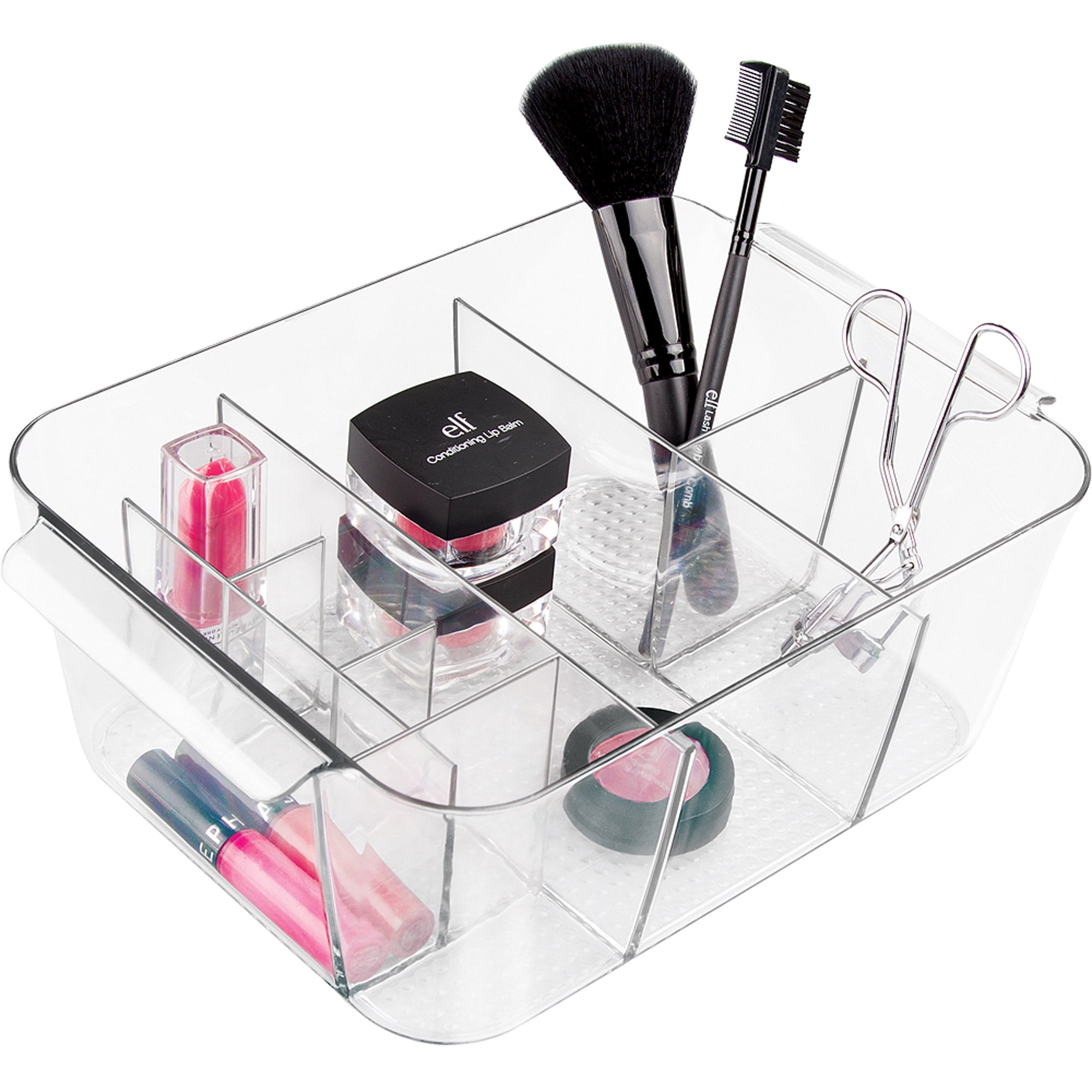 InterDesign Makeup Organizer Tote, Clear