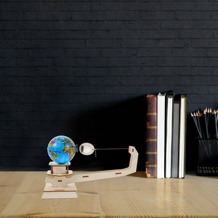 OUNONA 2Sets Wooden Gravity Science Kit Stem Puzzle with Model for Science