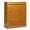 Brown, variant on MoNiBloom Bamboo 5 Tiers 34 Pairs Shoes Cabinet with Door, Storage Rack, Brown, for Entryway