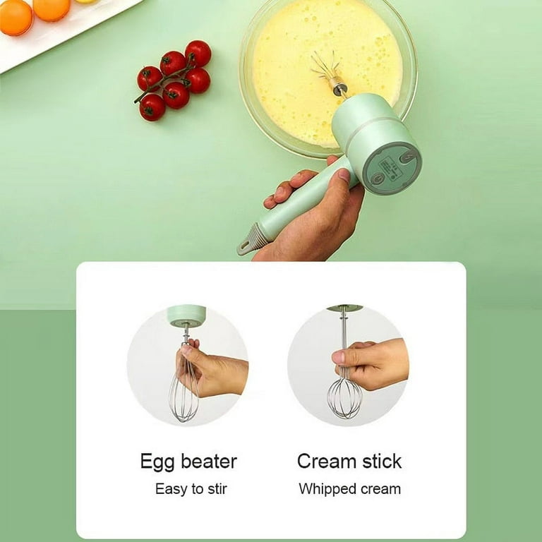 Wireless Portable Electric Food Mixer Hand Blender 3 Speeds High Power  Dough Blender Egg Beater Hand Mixer Kitchen Tools