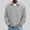 #Gray, variant on DPTALR Men's Solid Color Breathable Long Sleeve Casual Pullover,Black,Big and Tall Men M