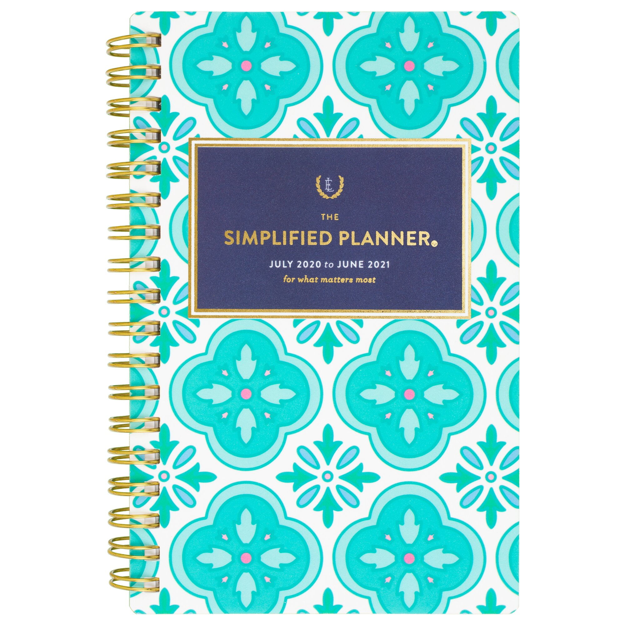 2 Simplified by Emily Ley Weekly/Monthly Planners Quatrefoil Pattern 7-20/6-21 
