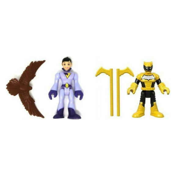 Bundle of 2 |Imaginext DC Super Friends Series 6 - Jayna & Duke Thomas (No Packaging)