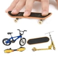 thumbnail image 3 of 4 piezas juguetes Finger Fingerboard Skateboard bicicleta Scooter pequeño , 1: 18 báscula - Un Sunnimix Patineta de dedo, 3 of 8