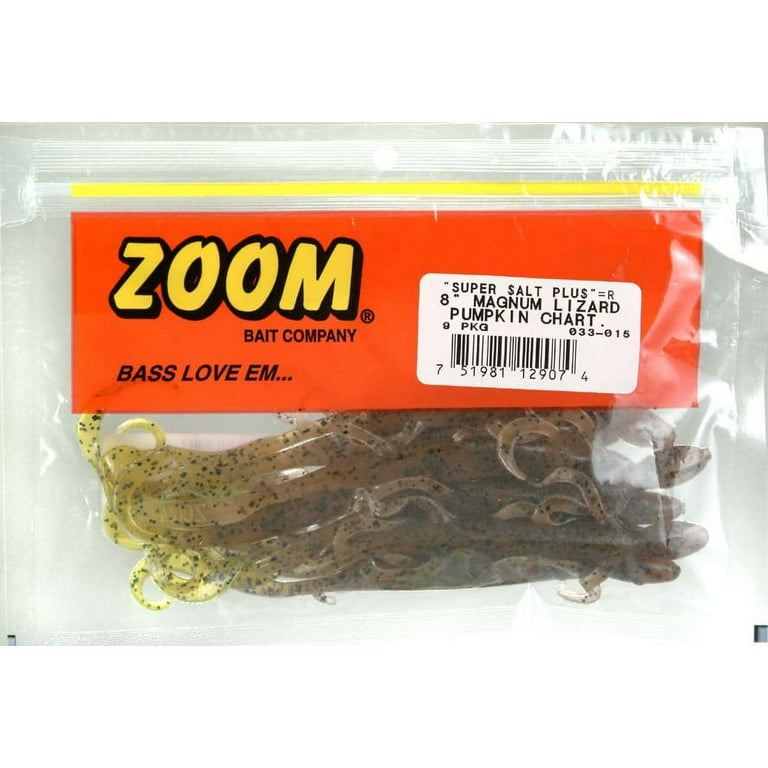 Zoom 033015 Magnum Lizard , 8, 9Pk, Soft Baits 