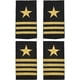 thumbnail image 1 of 2 pares de charreteras de uniforme de piloto profesional en 2 estilos. Charreteras con tres y cuatro rayas doradas para disfraz de cosplay., 1 of 9