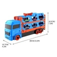 thumbnail image 3 of Big Save,HWRETIE Construction Vehicles Clearance,Alloy Storage Container Engineering Truck Deformation Truck Children Transport Folding Track Ejection Car Toy,S, 3 of 9