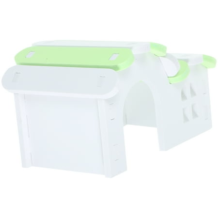 OATIPHO Assorted Colors PVC Hamster Hideout Comfortable Wooden Nest 1Set
