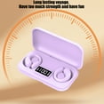 thumbnail image 4 of Wireless Earbuds Bluetooth Headphones 48hrs Play Back Sport Earphones with LED Display Over-Ear Buds with Earhooks Built-in Mic Headset for Workout - Purple, 4 of 9