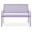 Lavender, variant on Yunken 2-Person Outdoor Metal Bench, 790lb Capacity Geometric Backrest for Garden, Patio, Porch - Gray