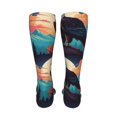 thumbnail image 6 of Kdxio Cartoon Iceberg Bald Eagle Funny Silky Novelty Funky Long Knee High Socks Soft 3D Print Cosplay Crazy Stockings for Men Women, 6 of 8