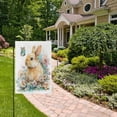 thumbnail image 6 of 12x18 inch Double-Sided Garden Flags Banners Vibrant Outdoor Decor for House Patio Outdoor Watercolor Adorable Bunny, 6 of 6