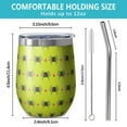 thumbnail image 5 of Halloween Pattern 12oz Stainless Steel Insulated Wine Tumbler with Lid and Straw – Double Wall Vacuum Mug for Hot & Cold Drinks, 304 Steel Interior, Sweat-Free Design. Trick or Treat !, 5 of 5