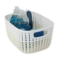 thumbnail image 4 of Simplify 2-Tone Decorative Small Storage Basket in Heather Grey, 4 of 4