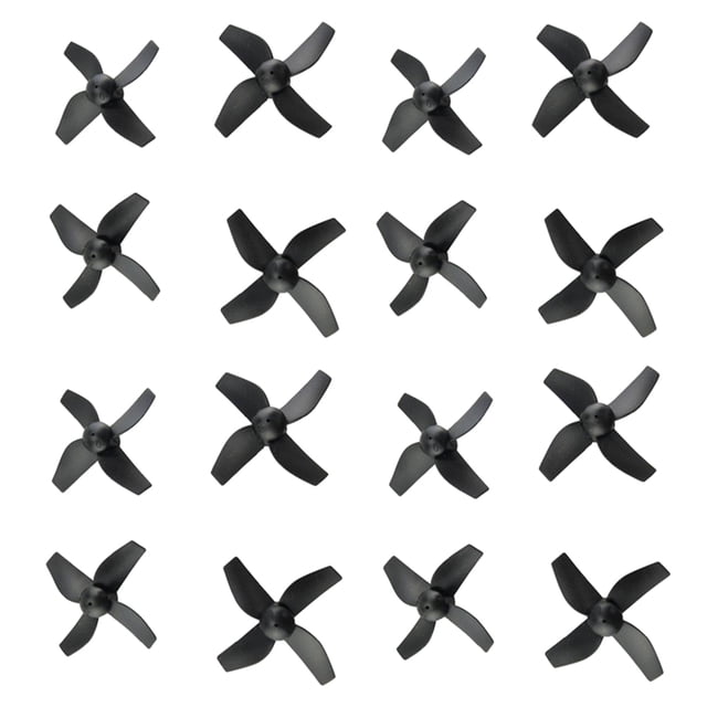 16pcs 4 Hojas CW CCW de Por Prop H36 RC Quadcopter Partes , Negro Baoblaze Hélice