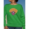 thumbnail image 2 of Proud Ally Happy Racoon Sweatshirt Women -Smartprints Designs, Female 3X-Large, 2 of 4