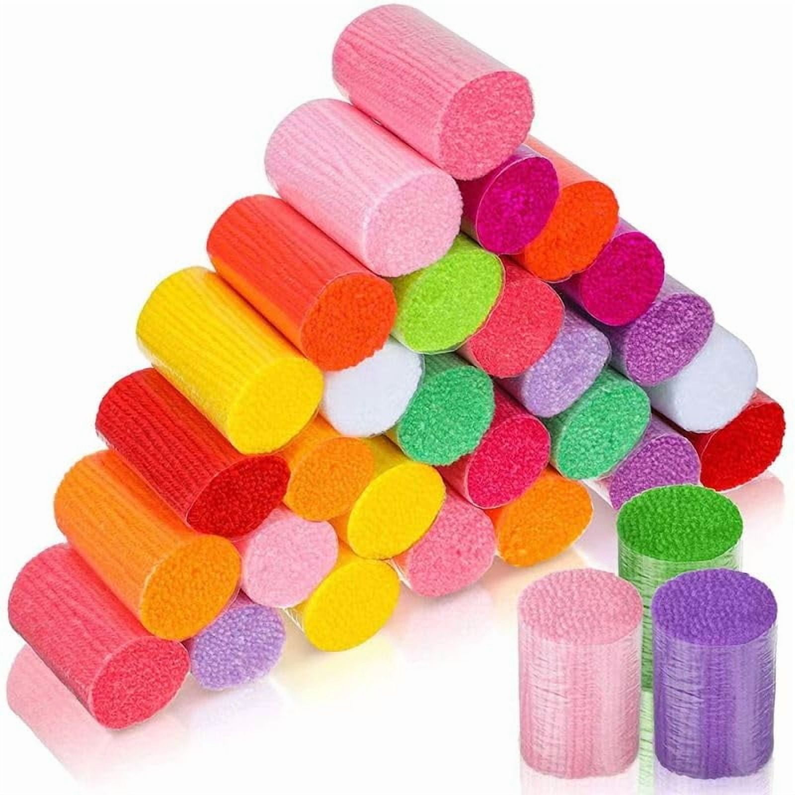 Rose Round Shape Latch Hook Rug Kits Set for Starter Crochet Hook Cushion Mat Sofa Seat Cushion Crocheting Kits with Preprinted Canvas Crochet Yarn Kits 50X50cm (ui154)