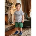 thumbnail image 6 of BemeyourBBs Toddler Baby Boy Duck Hunting Fishing Outfit Infant Baby Boys Summer Clothes Casual Bear Fish Duck Animal Print Short Sleeve T Shirt Tops and Shorts 2 Pcs Set, 6 of 9