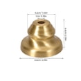 thumbnail image 2 of Luxshiny Finial for Lamp Shades Copper Golden Easy Cleaning 1Set, 2 of 8
