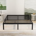 thumbnail image 3 of NNV 14" 3500 lbs Heavy Duty Queen Bed Frame, Duty Steel Slat Metal Bed Frame, Black, 3 of 6