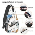 thumbnail image 3 of Lsque Puppy Pattern Cross Chest Bag Diagonally – Premium Durable Front Chest Sling with Adjustable Padded Strap, High-Capacity Storage, 3 of 8