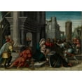thumbnail image 3 of Bernard van Orley 24x18 Black Modern Framed Museum Art Print Titled - The Adoration of The&nbsp;Magi (1533), 3 of 5