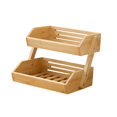 thumbnail image 4 of Multipurpose Fruit Storage Basket Kitchen Countertop Bread Wooden Bowl Organizer, 4 of 7