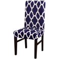 thumbnail image 1 of Stretchy Dining Chair Covers Set of 2, Elastic Kitchen Chair Slipcovers Removable Protective Cover Nonslip for Hotel Dining Room Ceremony Banquet Wedding Party (2 Pack, Navy Blue-BTC01), 1 of 8