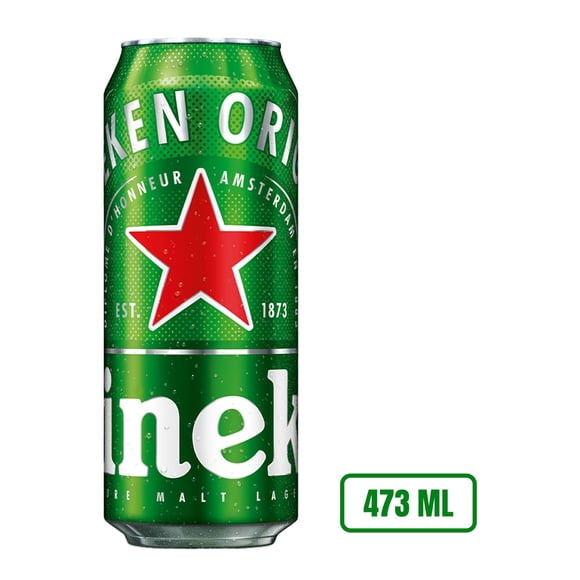 Cerveza Heineken premium lata de 473 ml