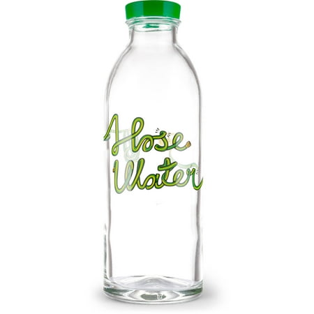 Hose Water Reusable Glass Water Bottle By Faucet Face, 14.4