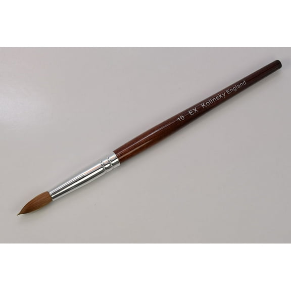 EX Kolinsky Acrylic Nail Brush for Acrylic Powder Manicure Pedicure - Size #10