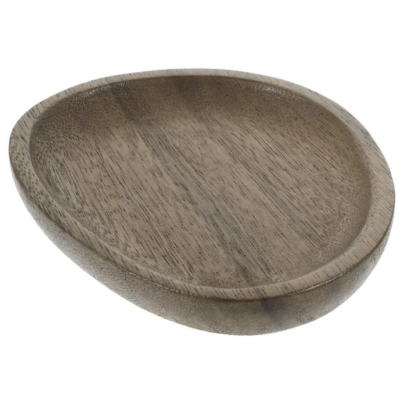 Hemobllo Wooden Serving Tray Walnut Wood Kitchen Platter for Snacks and Desserts