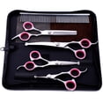 thumbnail image 1 of Effortless Pet Grooming Experience, Stainless Steel Safety Round Tips Scissors With Ergonomic Design, Suitable For Dogs, Cats, And Other Pets (6 in 1), 1 of 7