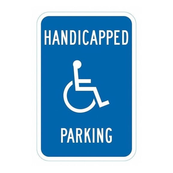 Lyle ADA Handicapped Parking Sign,18" x 12, T1-6246-HI_12x18 T1-6246-HI_12x18