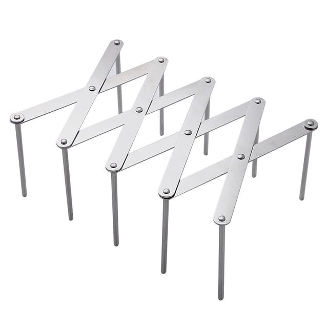 Jinsinto Stainless Steel Barbecue Rack (2 Pieces), BBQ Grill Rack, BBQ Ribs Cooking Rack, Shelf For Preparing Ribs Or Roast
