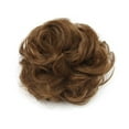 thumbnail image 4 of Messy Curly Bun Black Brown Hair Chignon Rubber Band Hair Bun Donut Roller Hair Piece Scrunchies, 4 of 6