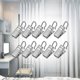 thumbnail image 2 of 120 Pcs Stainless Steel S Hooks Travel Socks Hanger Plastic White Photo Display Hanger Closet Organizer Clip Curtain Hooks, 2 of 3