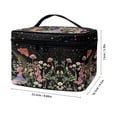 thumbnail image 6 of HELLHERO (8.86"x6.5"x5.9") Double Zipper Cosmetic Bag Storage Pockets Light Starlight Mushroom for Makeup for Men Women, 6 of 6