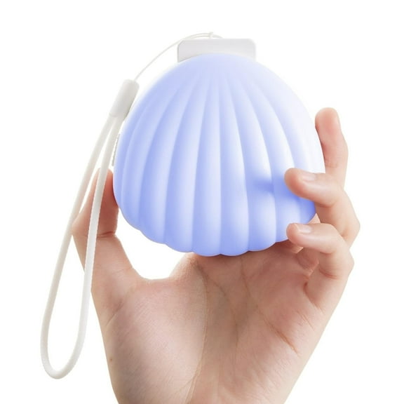 Momcozy Portable Sound Machine, Little Shell White Noise Machine with Crying Detection, 10 Soothing Sounds, Night Light, USB Rechargeable